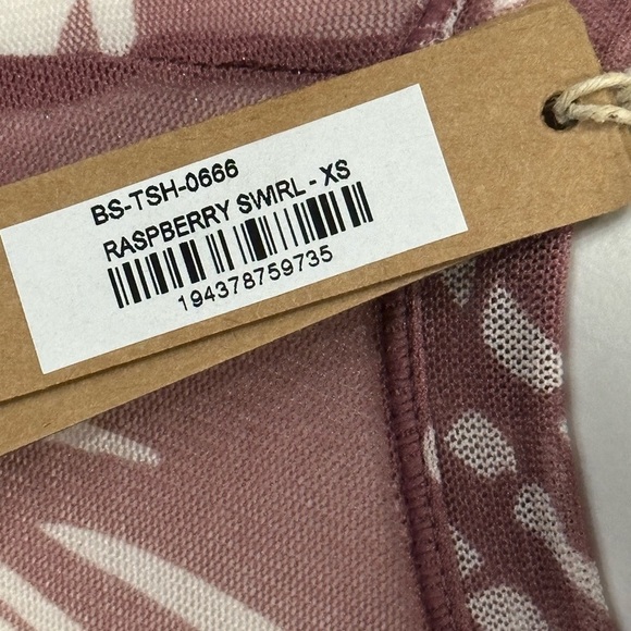 Skims Summer Mesh T-Shirt Bodysuit Raspberry Swirl XS - Picture 4 of 4